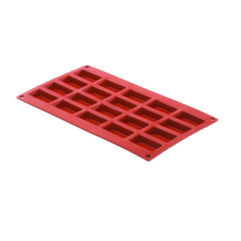 Moule Silicone 24 Financiers – Moule Anti-Adhésif Souple Avec Armature Rigide – Cuisson Parfaite